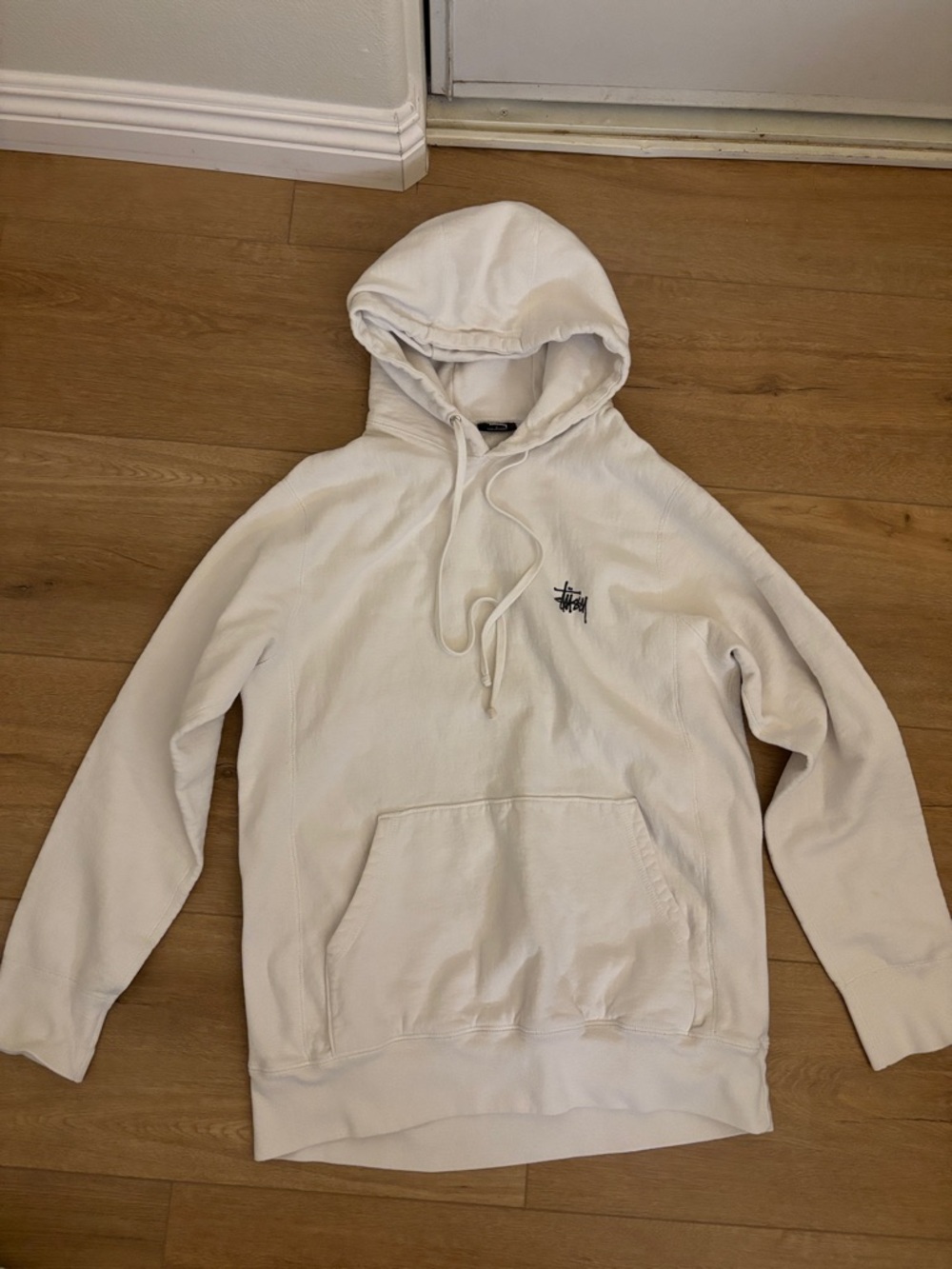 Stüssy | White Hooded Pullover Sweatshirt - Men's